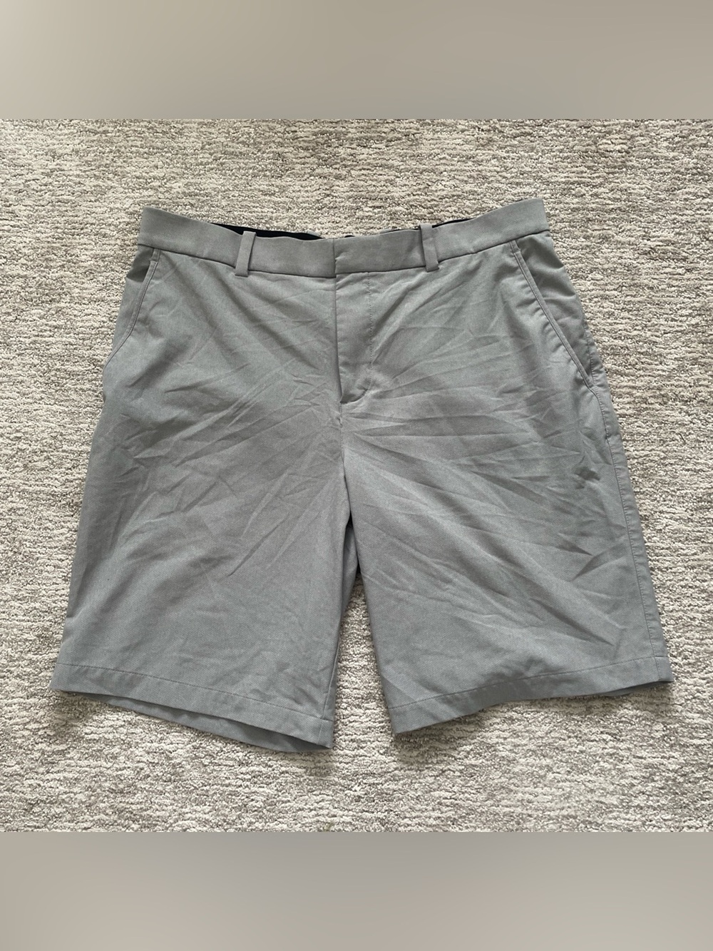 Nike Golf Dri-FIT Shorts Mens 36 Gray Performance Lightweight Preppy Stretch